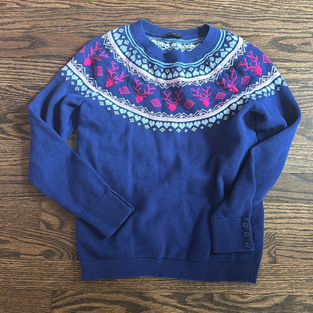 Talbots Fair Isle Sweater🩷❄️